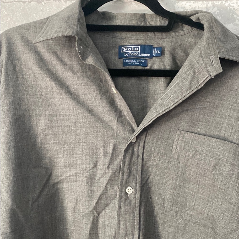 Polo by Ralph Lauren Men's Gray Shirt
